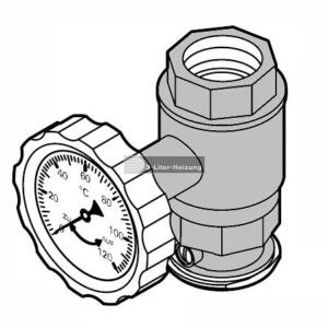 Viessmann Kugelhahn 3/4" mit Rückschlagventil