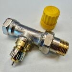 Danfoss Ventilgehäuse RA-UR 15 R 1/2" Durchgang matt vernickelt 013G3228